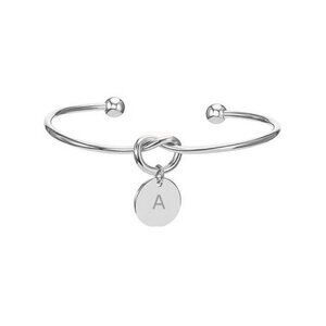 Silver Initial Adjustable Bracelet